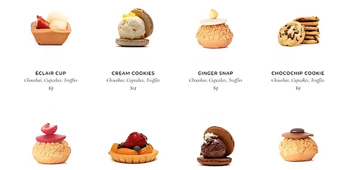 design luxury ecommerce bakery website cupcake website pastries shopify store