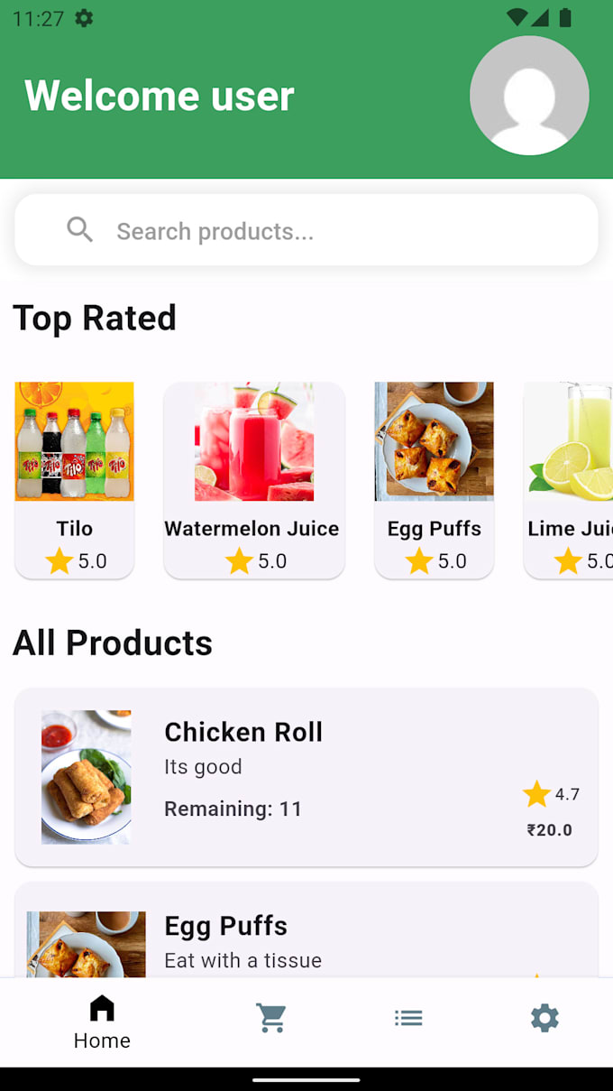 build custom flutter UI screens for android
