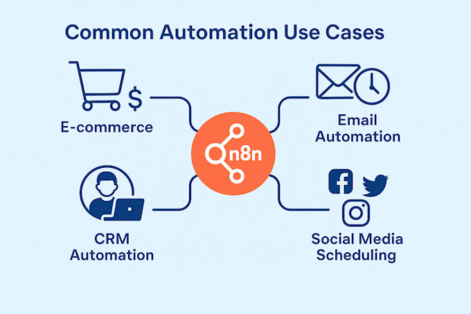 automate your business workflows using n8n, apis, or no code tools