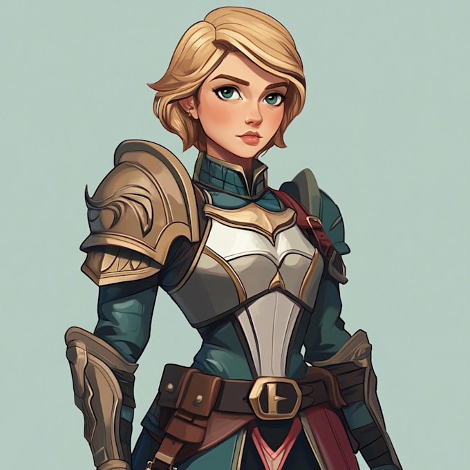 draw 2d game character illustration