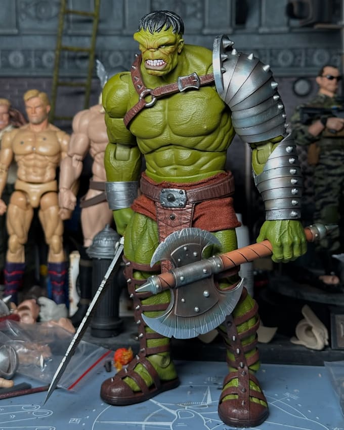 3d articulated action figure 3d printing 3d toy model stl file 3d ...