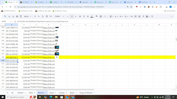 accurate data entry web research and excel typing