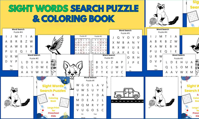 Design kids activity book worksheets tracing maze crossword puzzle