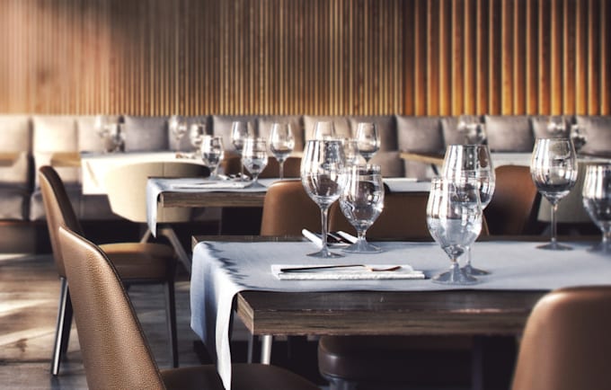 design modern restaurant, cafe, coffee shop and bar 3d interior renders
