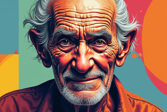 draw abstract portrait art