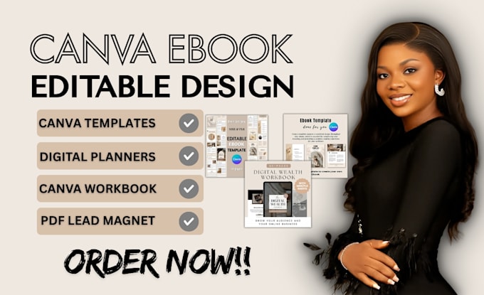 design editable canva ebook templates ebook mockup etsy digital product cover