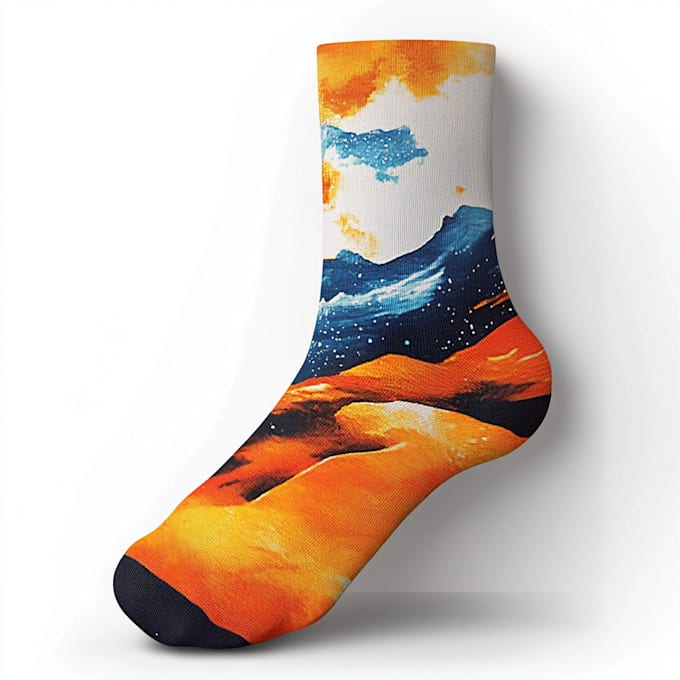 do a creative socks unique sock design for you