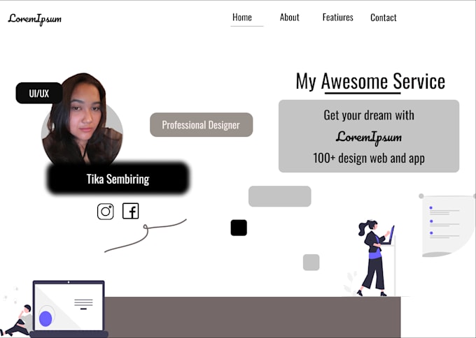 redesign, improve, and create design app or website
