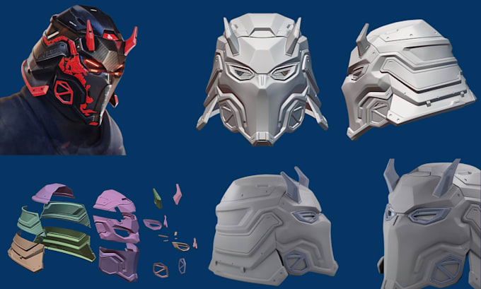 sculpt 3d printable cosplay mask model 3d helmet custom 3d mask stl file