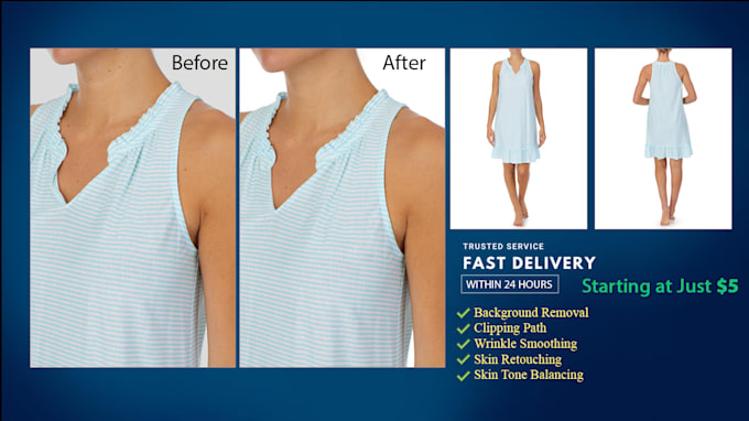provide ecommerce  photo editing, image retouching