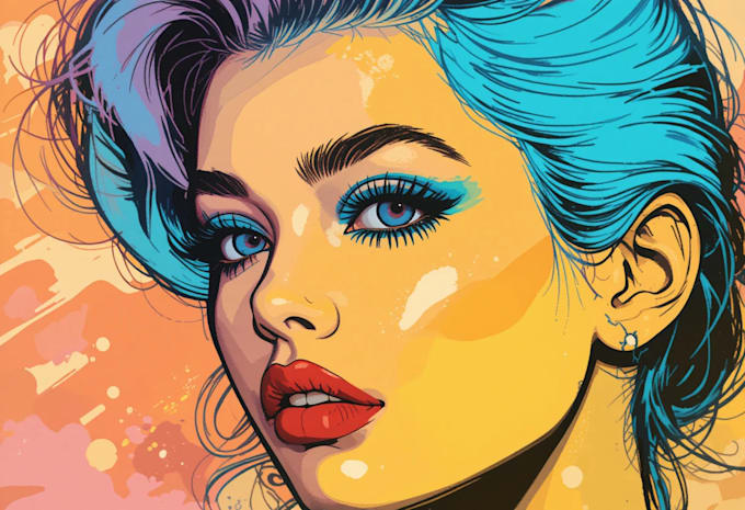 draw a pop art portrait