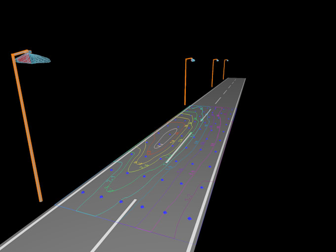 do street lighting design using dialux evo and autocad