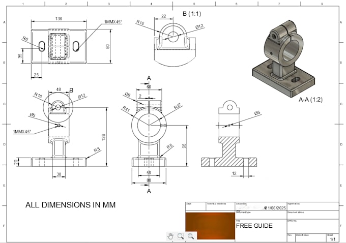create professional 3d cad models and 2d technical drawings