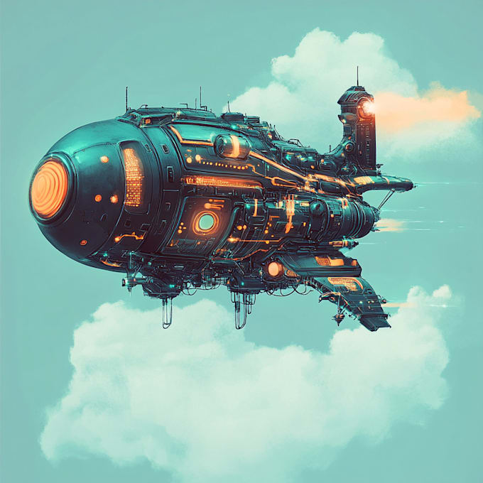 Create sci fi spaceship concept art for you by Woraursea | Fiverr