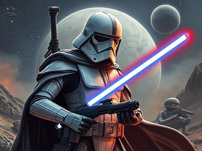 draw your star wars sci fi character art