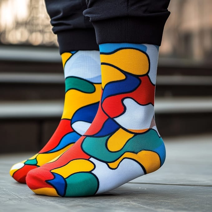 draw creative socks unique sock design