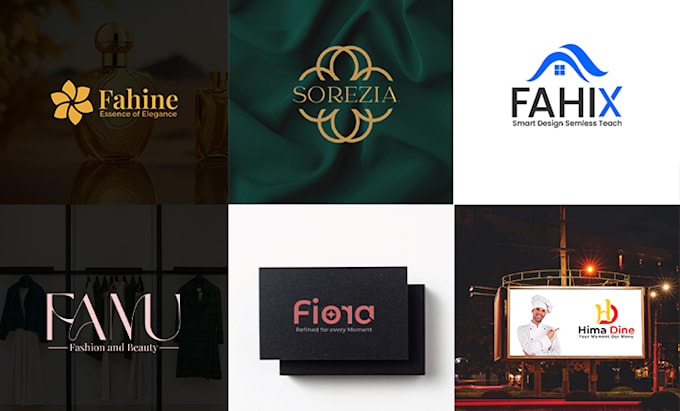 design a unique and modern combination mark logo for your brand