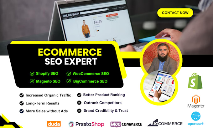 do ecommerce SEO optimization for shopify, woocommerce, wix website