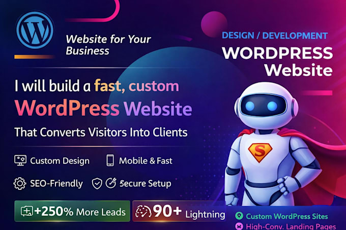 build a fast, custom wordpress website that converts visitors into client
