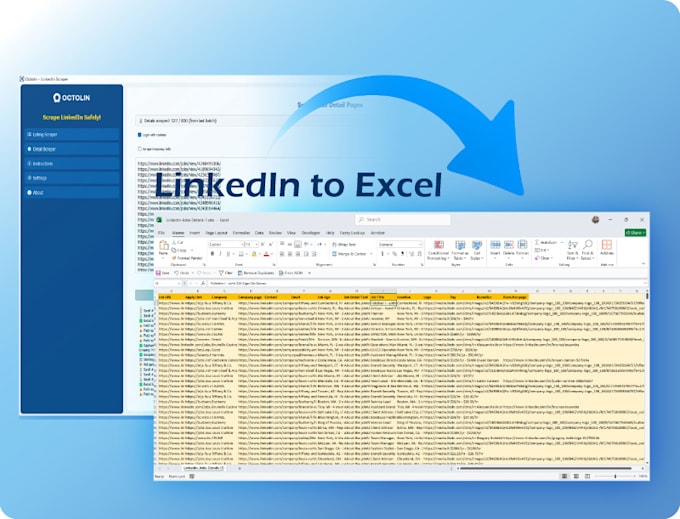 indeed give octolin to copy linkedin jobs company data lead collection