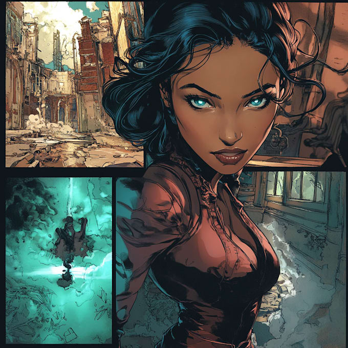 draw comic book illustration with comic book illustrator