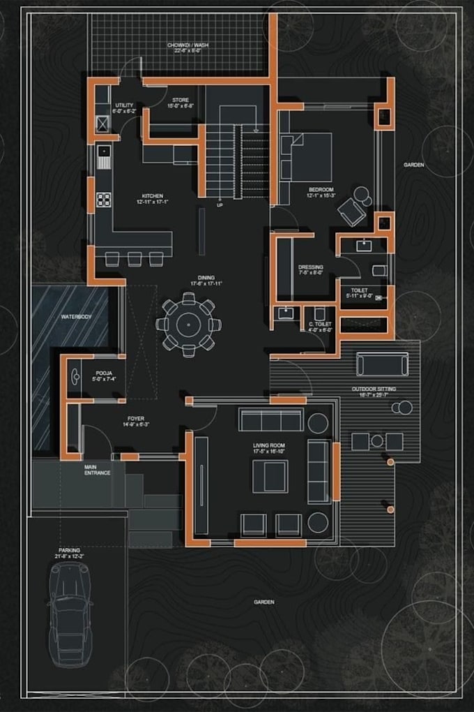 create a professional 2d floor plan for your house or apartment