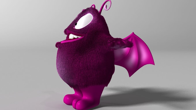 cartoon 3d creature for wonder dynamic,mocap,emote,usd,3ds max monster character