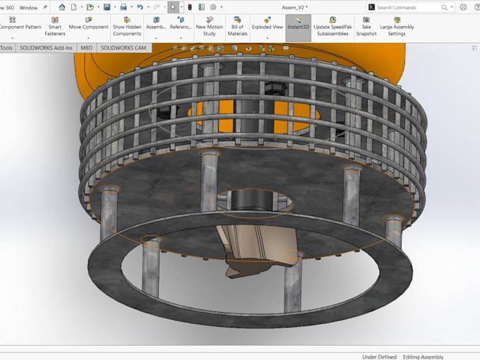 create 3d cad models in solidworks