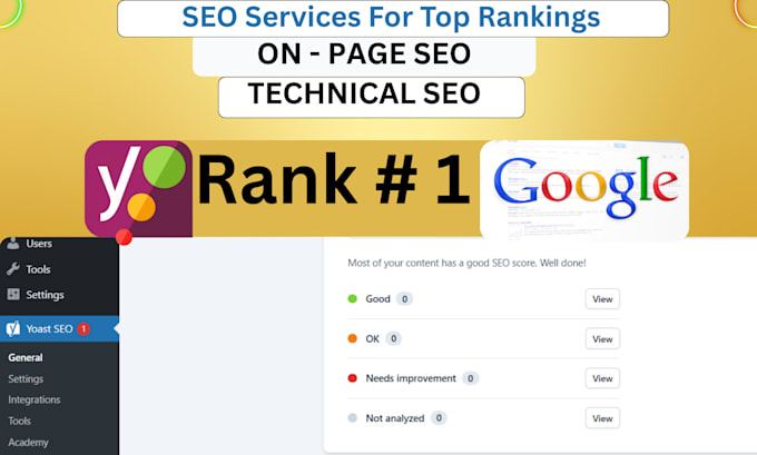 fix technical and audit optimize onpage SEO for wordpress wix and shopify