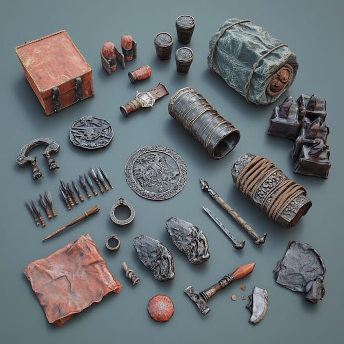 create high quality game objects, props, etc for your games