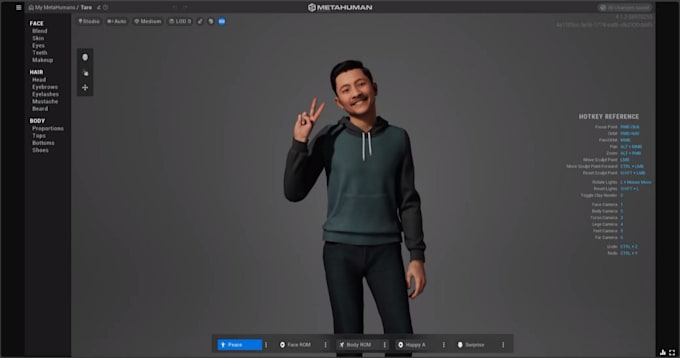 Create 3d metahuman character 3d model 3d game character for unity game ...