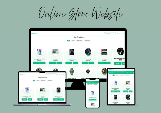 design responsive websites, front end developer