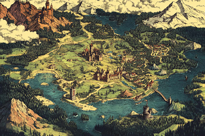 create vector maps, event maps, fantasy festival maps