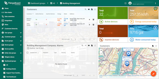 provide thingsboard installation and configuration services