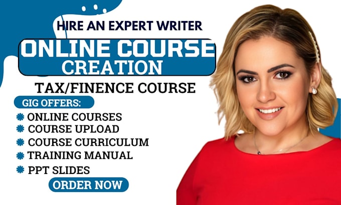 be online course creator, udemy thinkific course tax finance mini course content