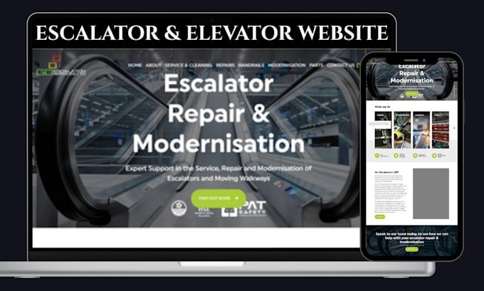 build dynamic elevator installation website escalator installation website