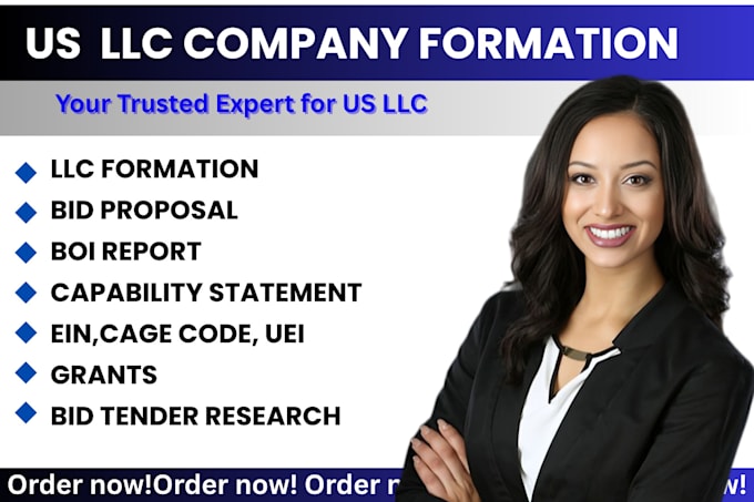 do US company llc registration, dissolve llc, ein number, boi report in 48 hours