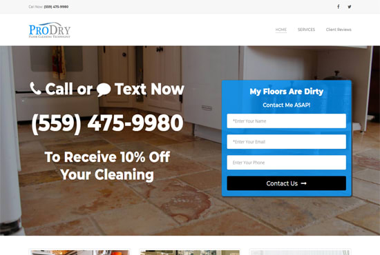 do html, wordpress, shopify, unbounce landing page