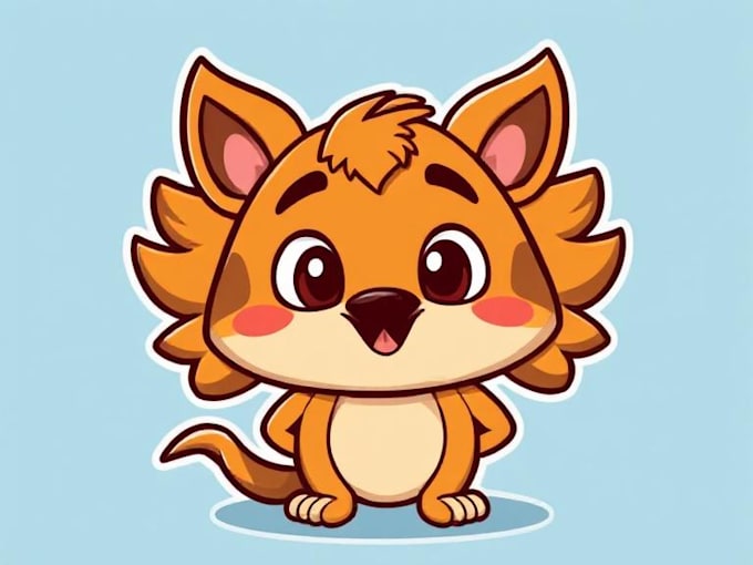 make animal cartoon mascot character vector