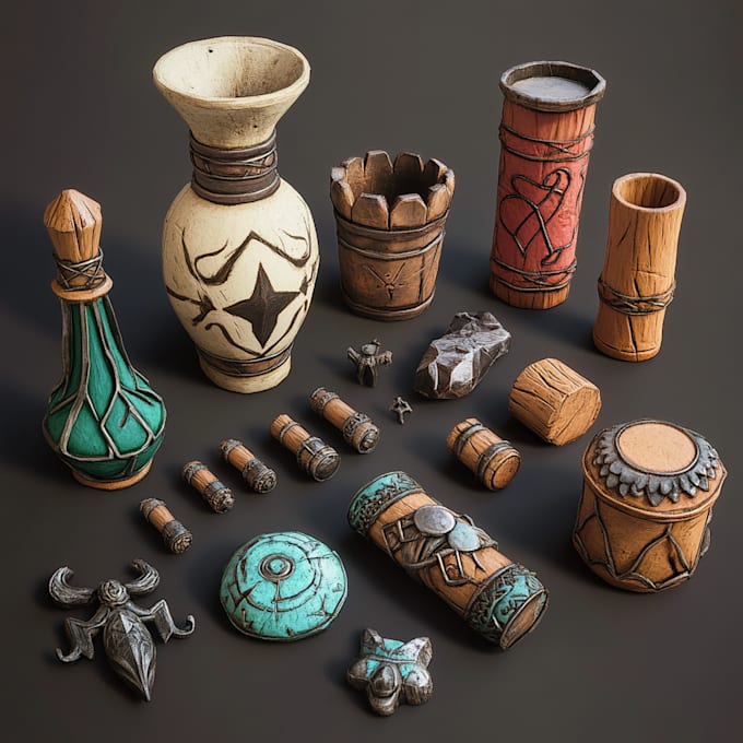 create props and accessories for your game art accessories,