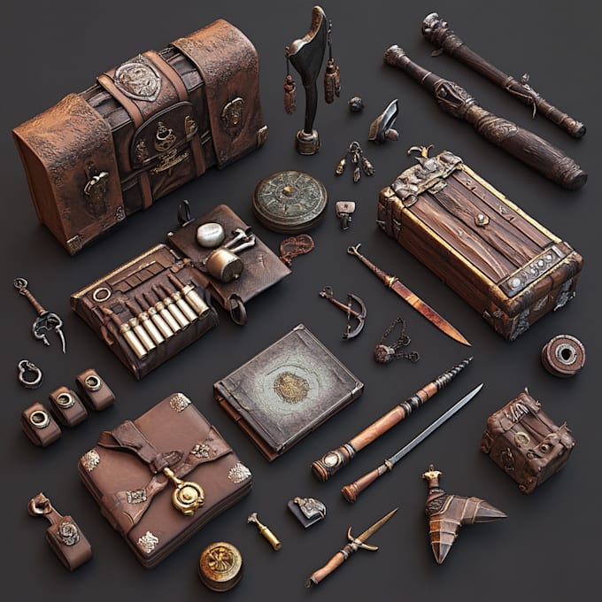 make props and accessories for your game art