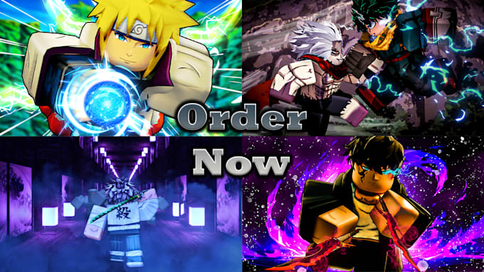 make amazing roblox anime gfx and thumbnails for you