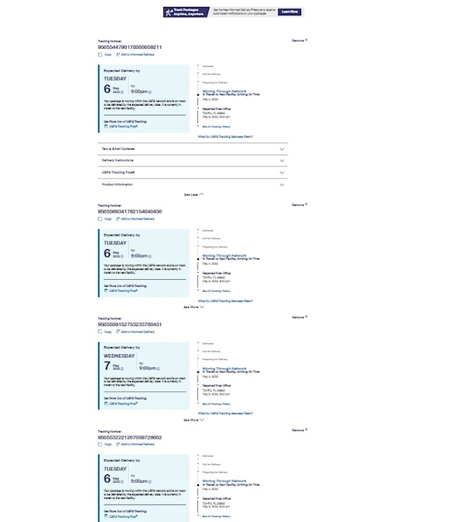 provide usps priority mail for USA