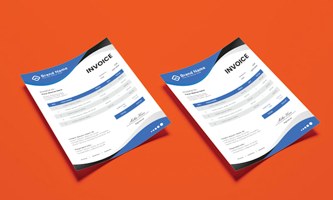 Print Ready Layout.pdf Design a professional, editable and print ready invoice in pdf, word or ...