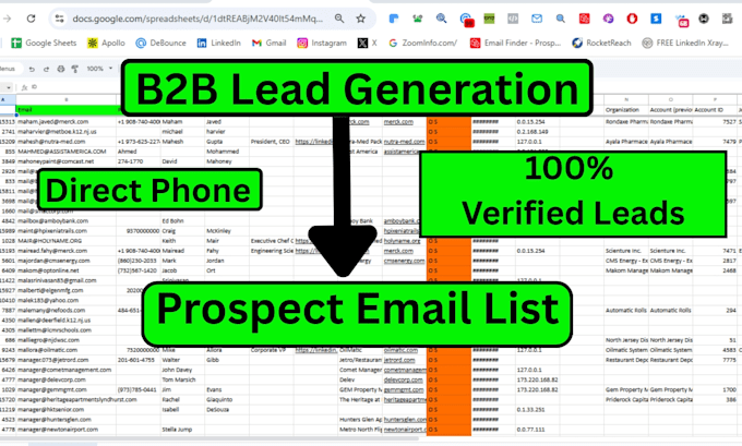do b2b lead generation and collect business leads from linkedin