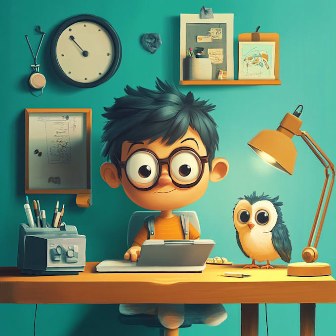 design custom cartoon character