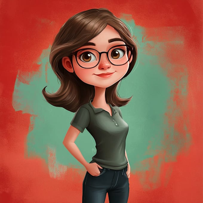 do your caricature or cartoon character design