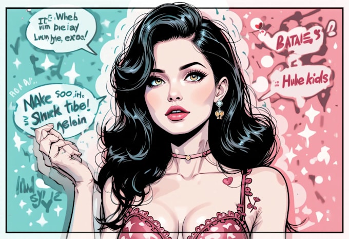 design pin up art for any purpose