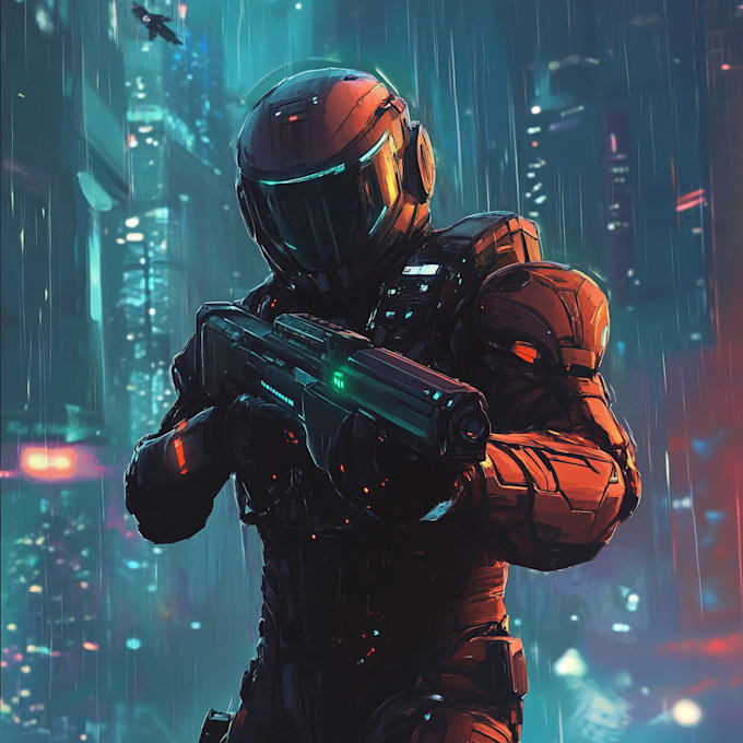 Create a sci fi character illustration based on your idea by Alaya ...