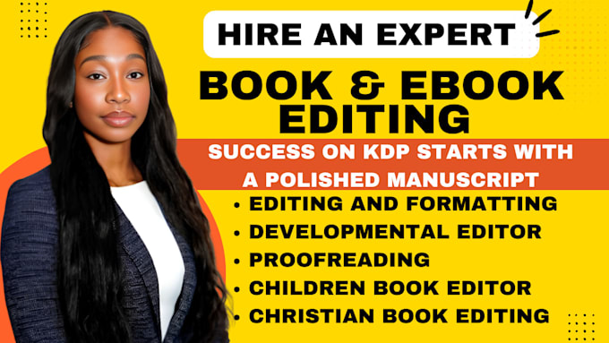 be microsoft word ebook editing and document formatting children KDP book editor